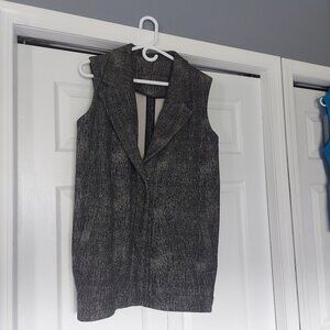 Lululemon Blazer Vest Burlap Texture Black Dune
